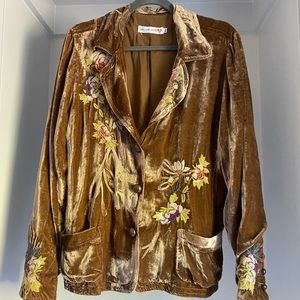 Johnny Was | Embroidered Velvet Jacket